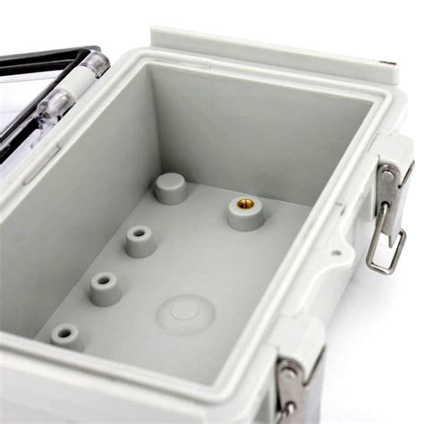 junction box hinged lid|clear box with hinged lid.